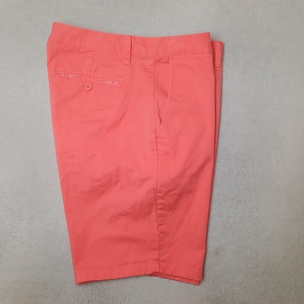 Bonobos Shorts Mens 33 Pink 9" Chino Slim Stretch Pockets Cotton Spandex Preppy